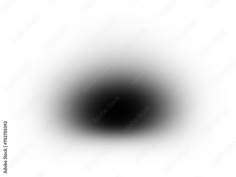 Poster black oval shadow on transparent background