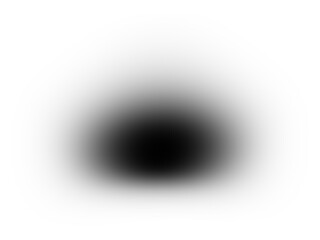 Black oval shadow on transparent background