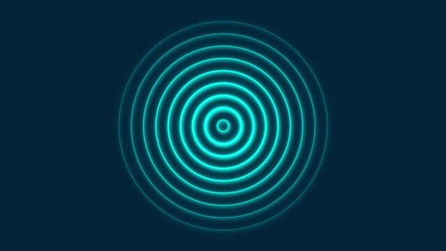 Abstract radio wave signal animation background  