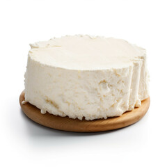 Cotija Cheese isolated on white background