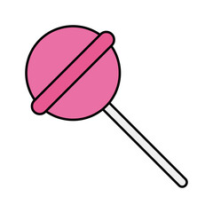 Lollipop candy icon. Sweet sweets. Vector.