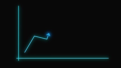 Abstract business graph chart icon animation background  
