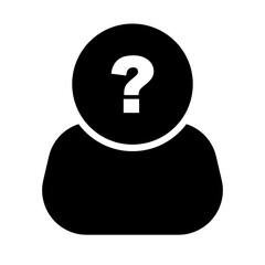 Anonymous mystery silhouette icon. Vector.