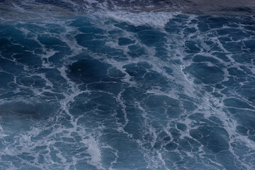The waves of the sea. 