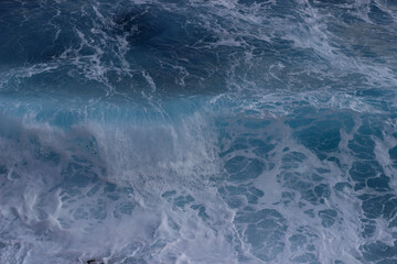 The waves of the sea. 