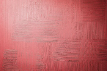 Red plaster vignette background. Coral mockup