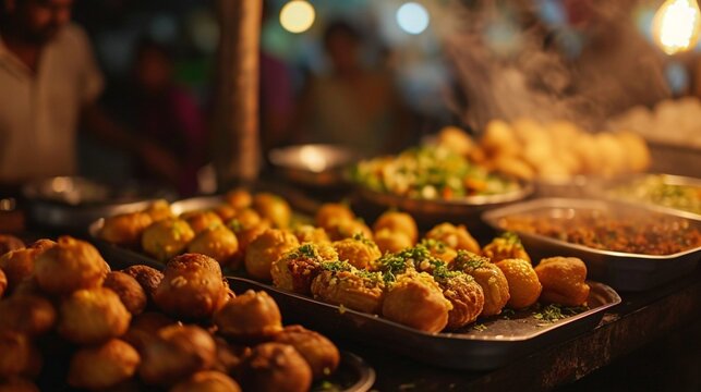 Golgappa competition Friends challenge each other to invent the craziest, tastiest fillings at the local street vendor