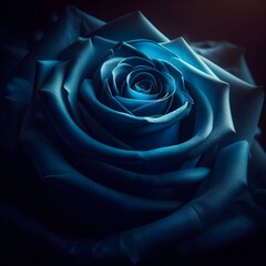 white rose on blue background