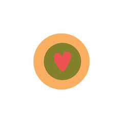 Sport element of colorful set. . The design spotlights the ball's detail, emphasizing its significance as a symbol of billiard game. Vector illustration.