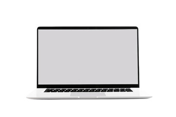 Working Laptop Isolated On Transparent Background