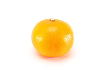 Japanese mandarin orange isolated on white background. New variety of high class fruits.