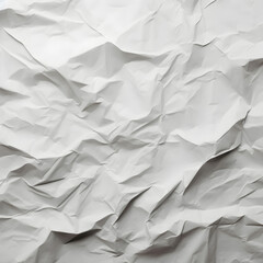 Obraz premium Wrinkled white paper texture background 