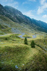 Fototapeta na wymiar Transfagarasan highway is one of the most beautiful road in Europe, Romania 