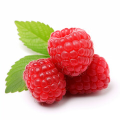 Raspberry isolated on white background 