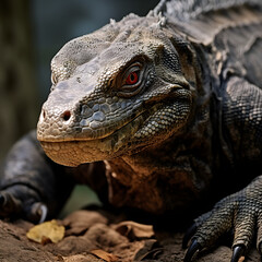 Obraz premium Komodo Dragon close up