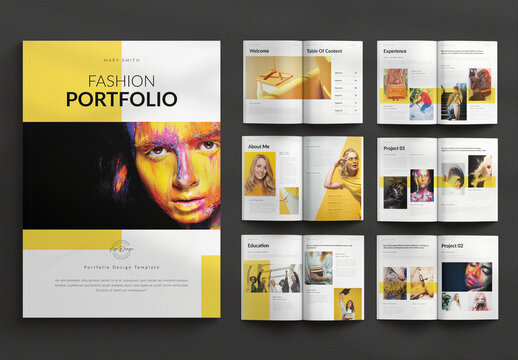 Portfolio Design Magazine Template