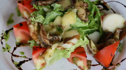Ensalada fresca de vegetales crudos, Fresh raw vegetable salad