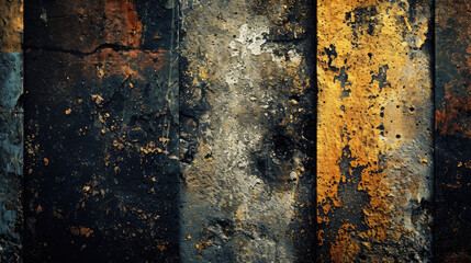 Tranquil Beauty in Rusty Metal Background