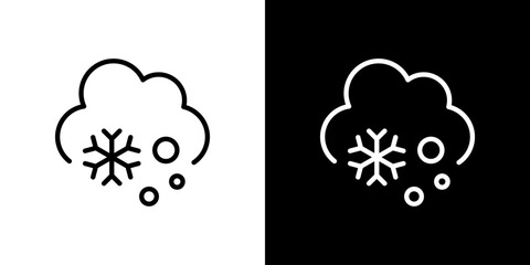 雪の天気アイコン