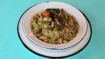 Risotto de hongos, mushroom risotto