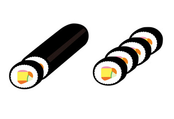 切られた恵方巻/小分けの巻き寿司 © tobutori