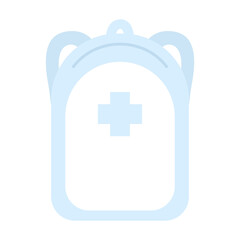 Obraz premium シンプルな青の防災バッグ⭐︎PNG