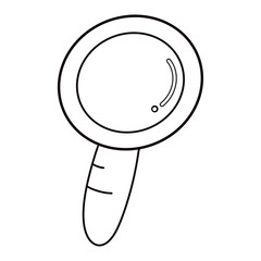 outline magnifying glass