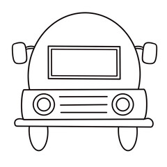 outline school bus