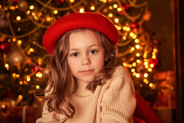 retro xmas portrait