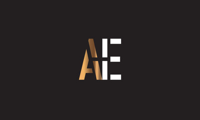 Obraz premium AE, EA , A , E , Abstract Letters Logo Monogram