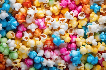Fototapeta na wymiar Colorful popcorn background