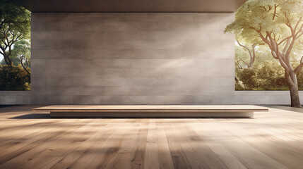 Modern Elegance with Seamless Light Wooden Flooring in Contemporary Interior