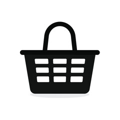 Basket Store Icon Vector Logo Template Illustration Design