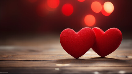 heart on wooden background