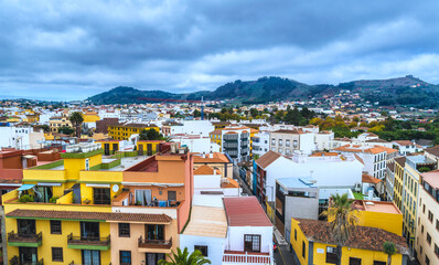 Streets and rooftops in San Cristóbal de La Laguna, Tenerife, Spain © Frankix