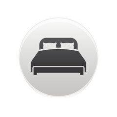 Bed store logo. Simple Furniture Bed Store Logo Template Vector
