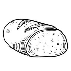 Hand Drawn Bakery Element Bread 2