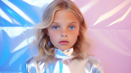 cute innocent girl with blue eyes and blond hair 