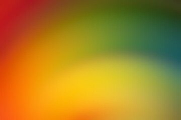 Abstract blurred background image of red, orange, green colors gradient used as an illustration. Designing posters or advertisements.