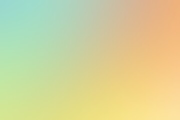 Abstract blurred background image of green, yellow, orange colors gradient used as an illustration. Designing posters or advertisements.