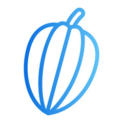 star fruit gradient icon
