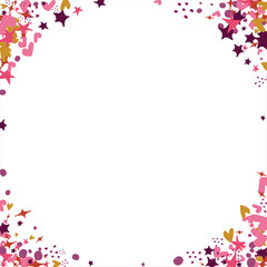 confetti, hearts, stars for promotions and events . party, diary, decorate, event. Vector illustration.