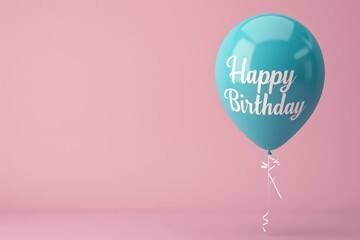 A lively balloon adorned with the words "Happy Birthday," a festive choice to enhance event presentations and bring celebratory vibes to the occasion.
