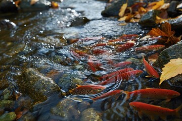 Fishes go for spawning upstream. 
