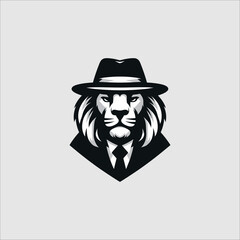 MiniMalis and Modern lion logo or sticker