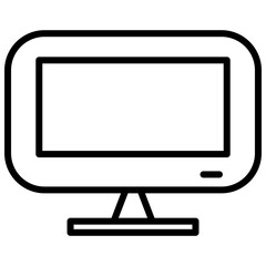 monitor line icon