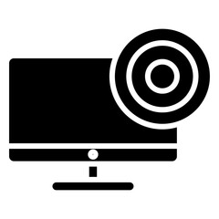 monitor glyph icon