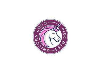 unicorn logo, elegant logo, unique