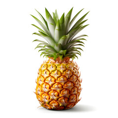 Pineapple fruit icon isolated transparent background