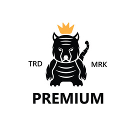 simple concept tiger head logo design for companies and businesses